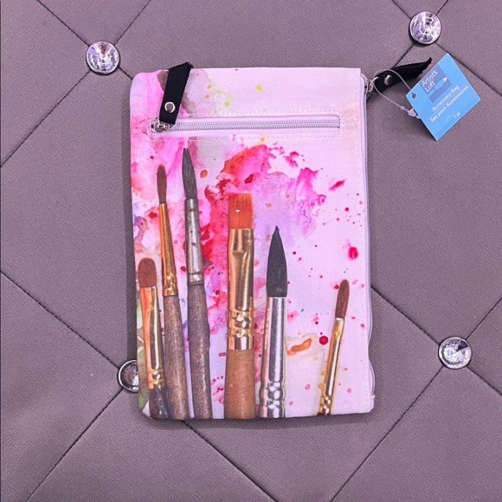 Artistic Brush Design Pouch